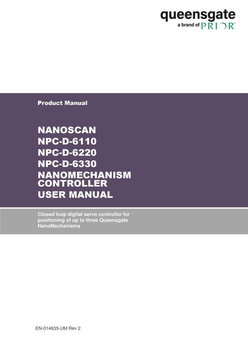 Queensgate NANOSCAN NPC-D-6110 user manual