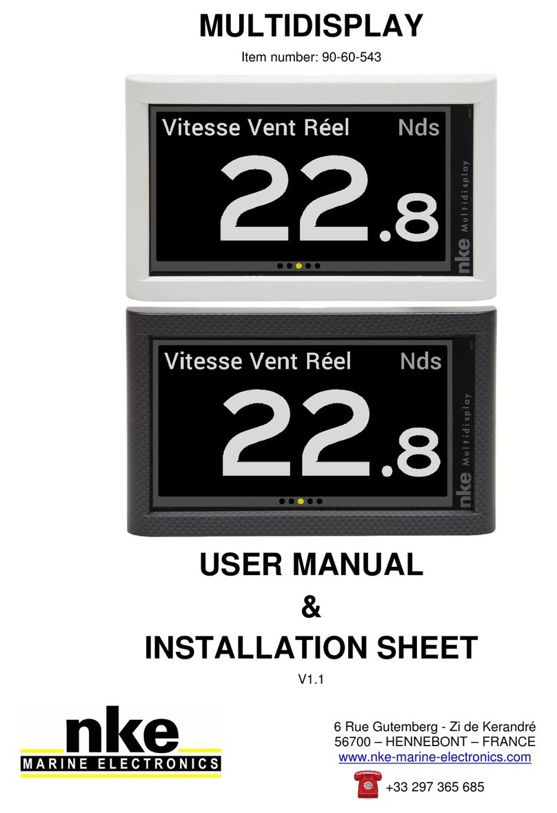 NKE MULTIDISPLAY USER MANUAL & INSTALLATION SHEET