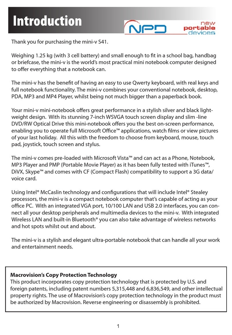 Vye mini-v S41 user manual