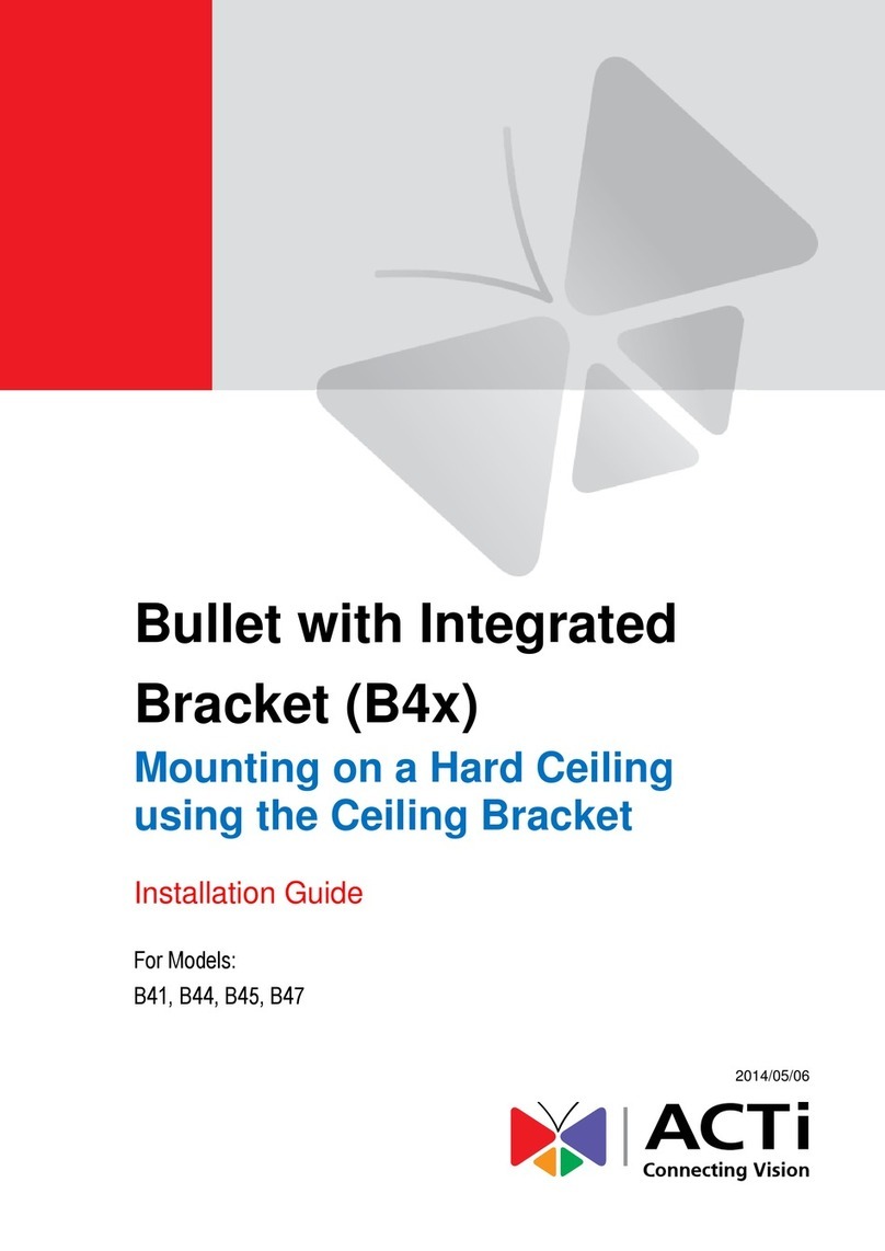 ACTi B4 Series User manual