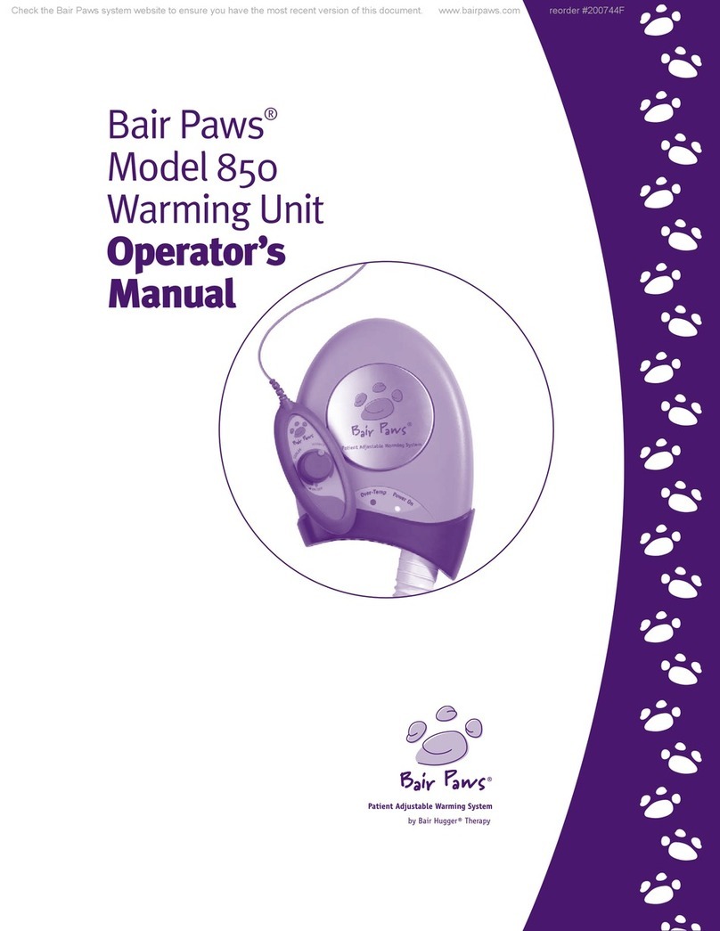 Bair Paws 850 Operator's manual