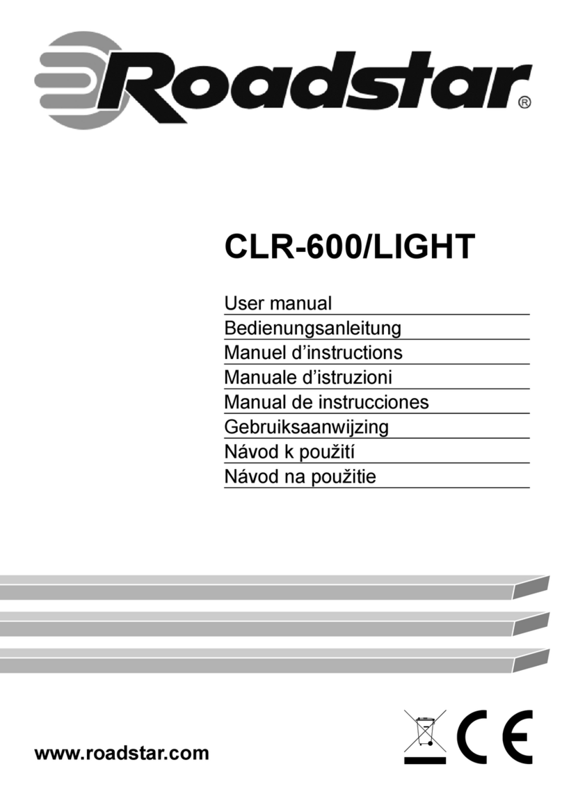 Roadstar CLR-600/LIGHT User manual