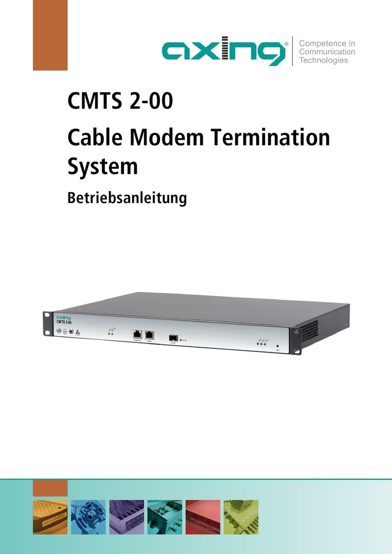 axing CMTS 2-00 Operation instructions