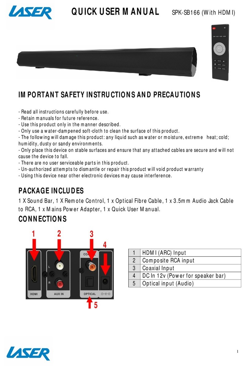 Laser SPK-SB166 Quick user manual