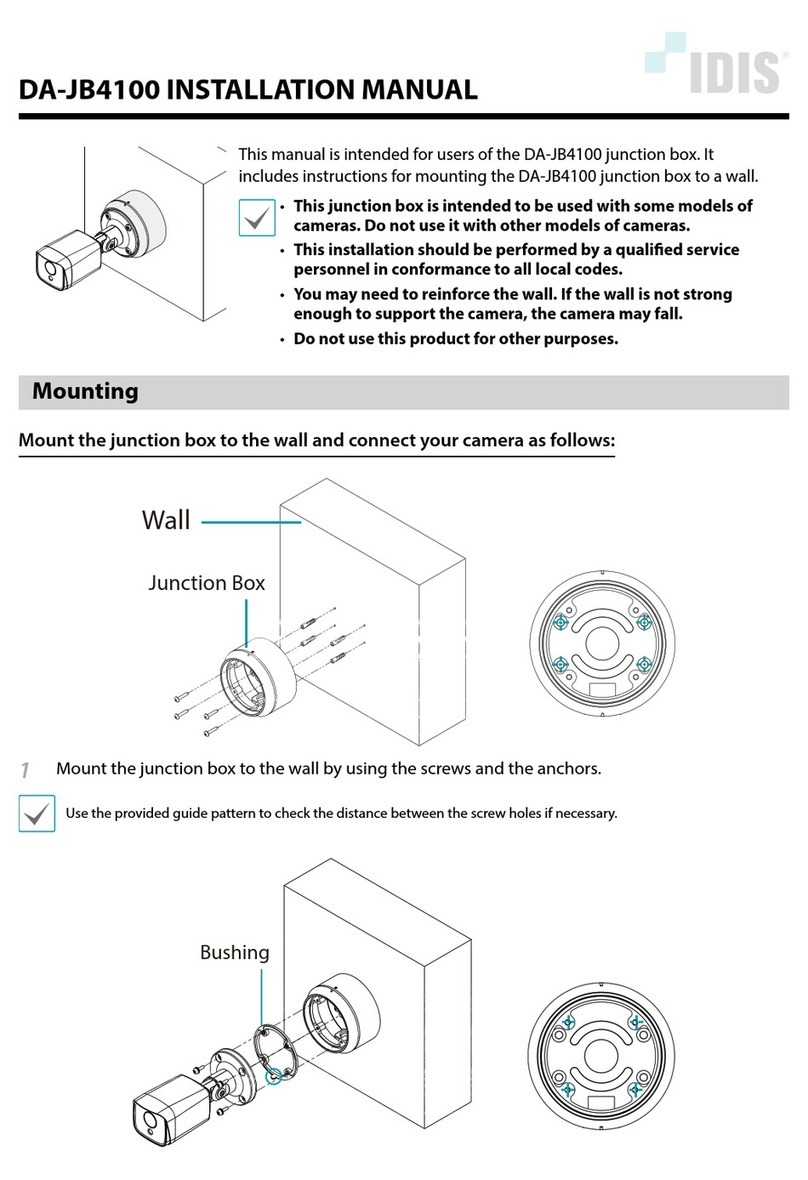 Idis DA-JB4100 installation manual