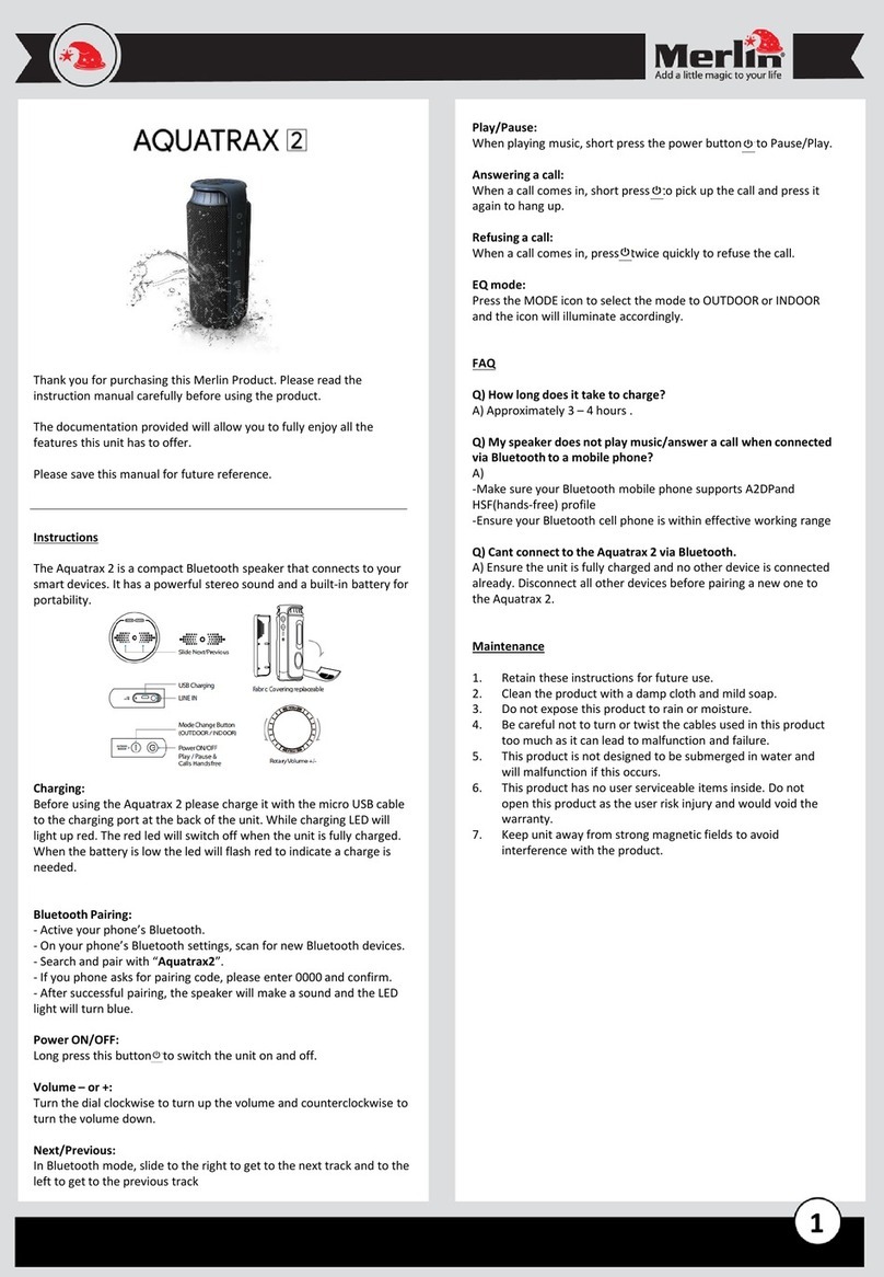 Merlin AQUATRAX 2 User manual