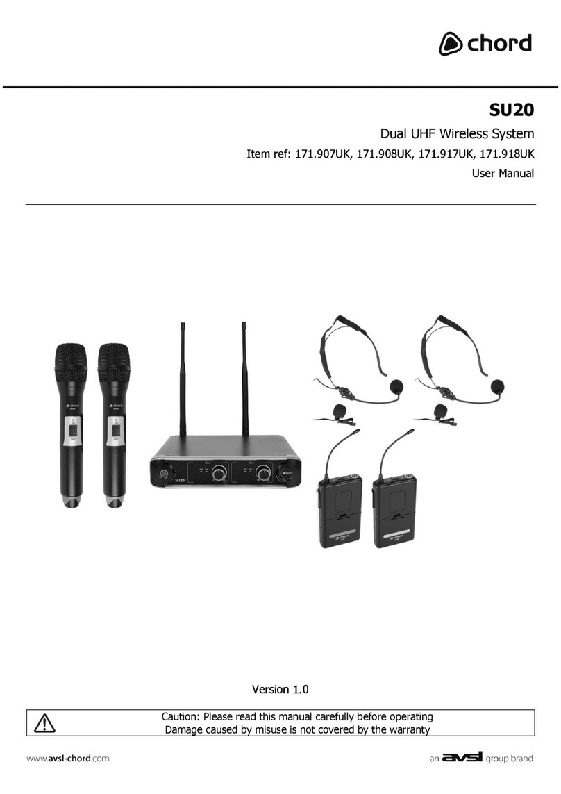 Avsl chord SU20 user manual
