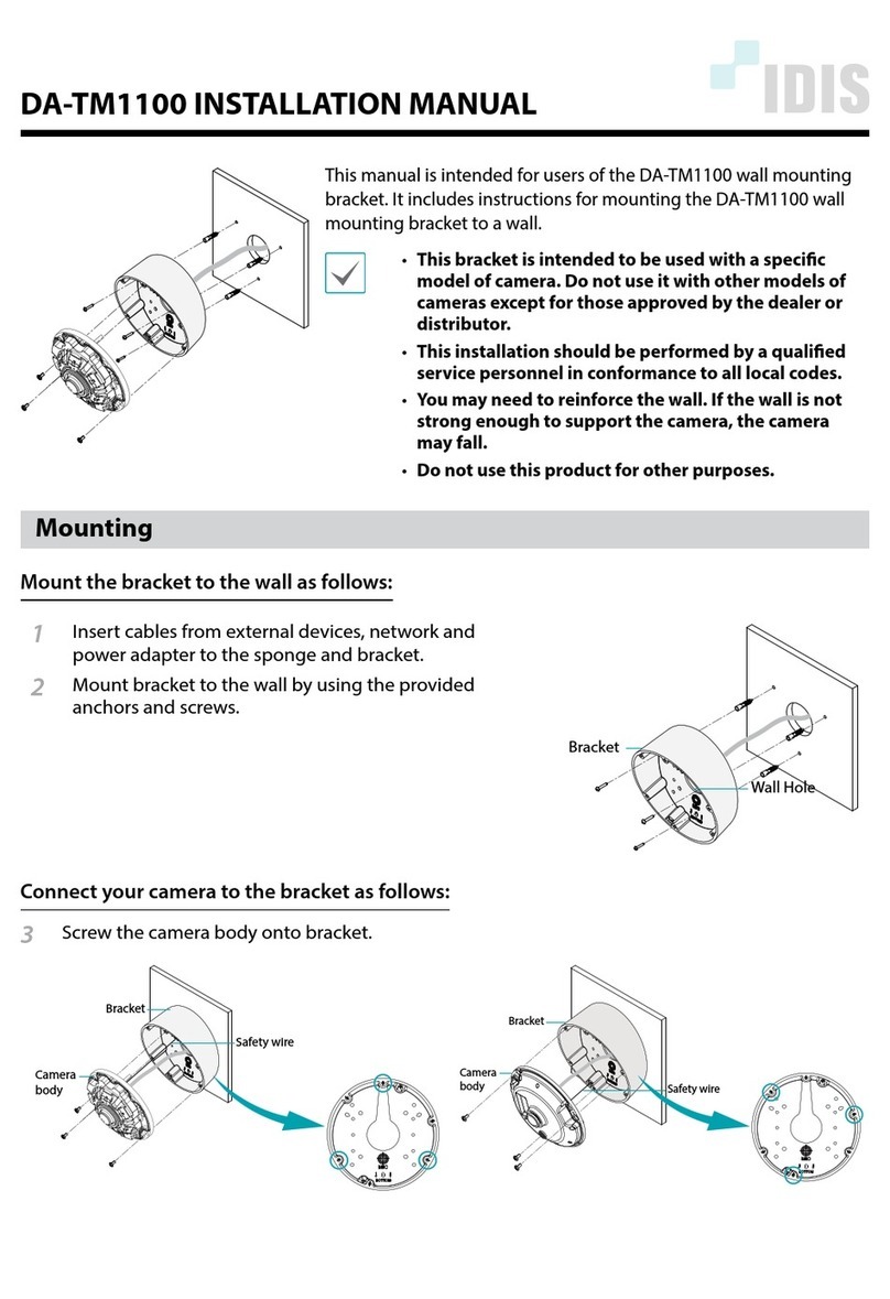 Idis DA-TM1100 installation manual