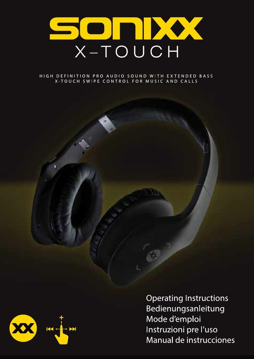 SONIXX X-TOUCH operating instructions