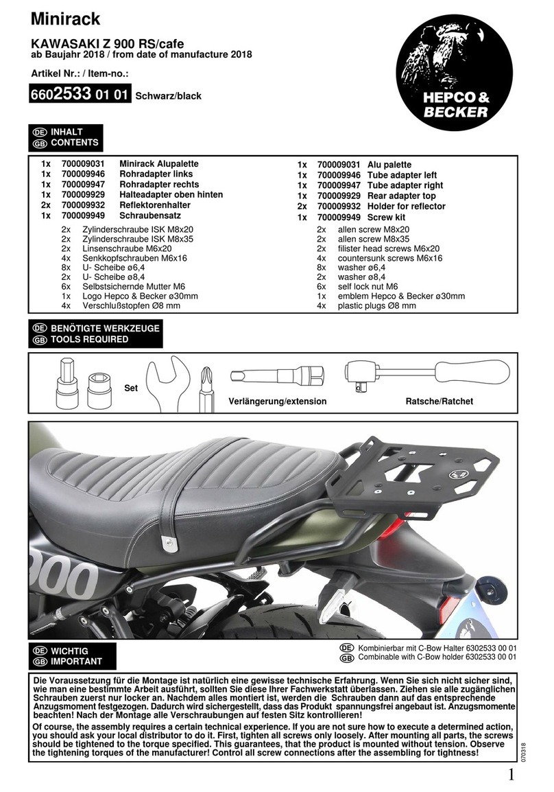 hepco & becker Minirack 6602533 01 01 User manual hepco & becker Minirack 6602533 01 01 User manual