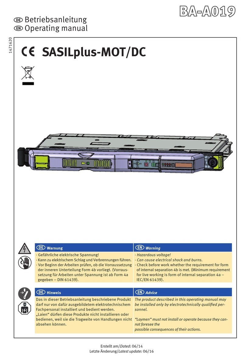 JEAN MÜLLER SASILplus-MOT Series operating manual JEAN MÜLLER SASILplus-MOT Series operating manual