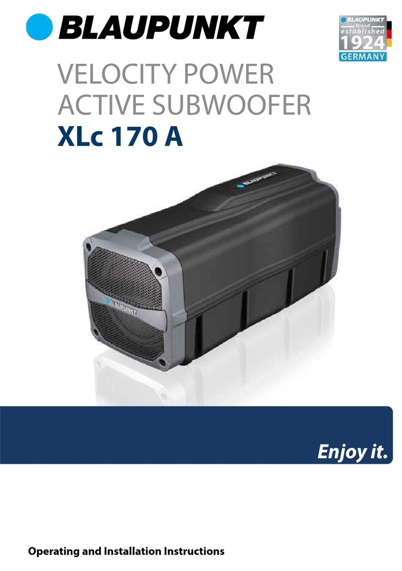Blaupunkt XLc 170 A Operating and installation instructions