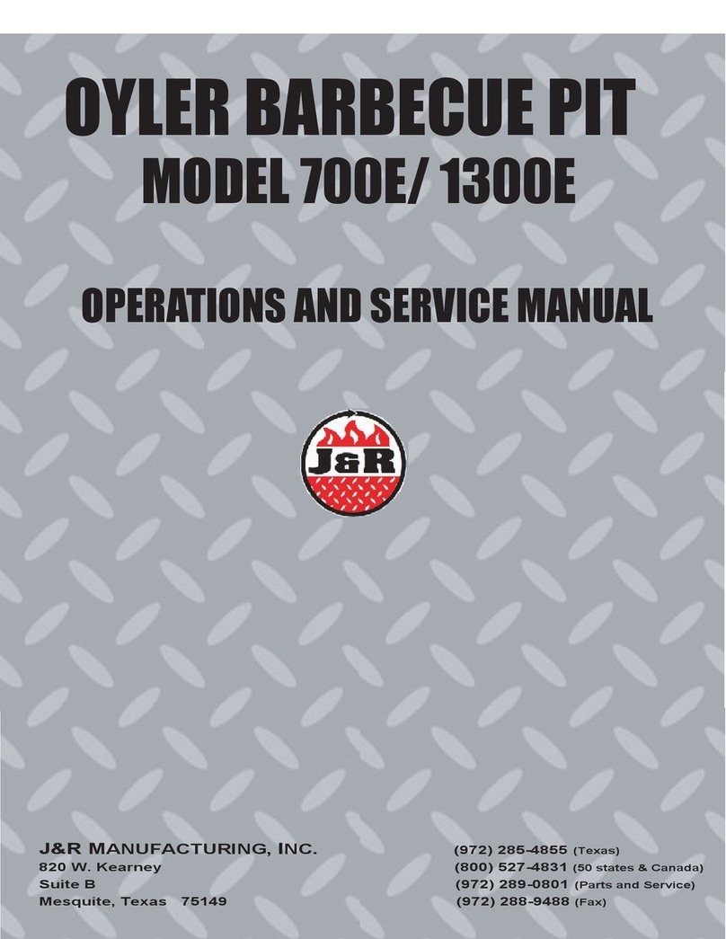 J&R MANUFACTURING 700E Operation and service manual J&R MANUFACTURING 700E Operation and service manual