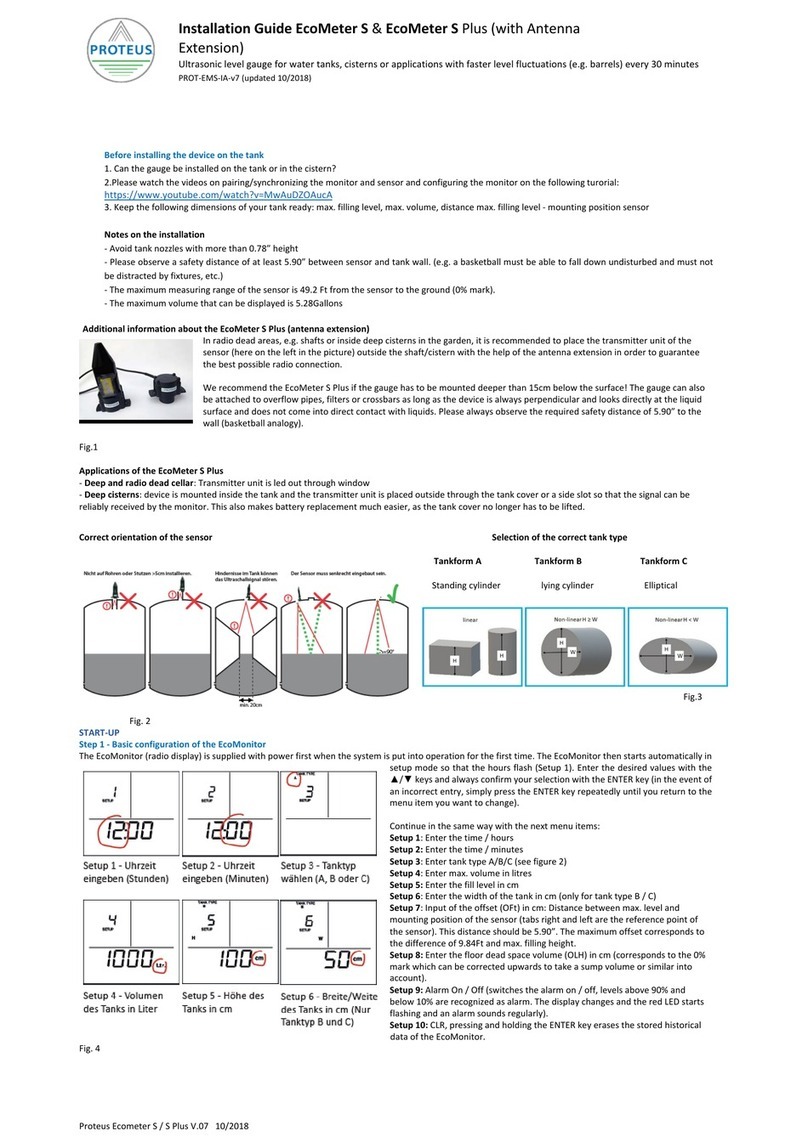 Proteus EcoMeter S installation guide Proteus EcoMeter S installation guide