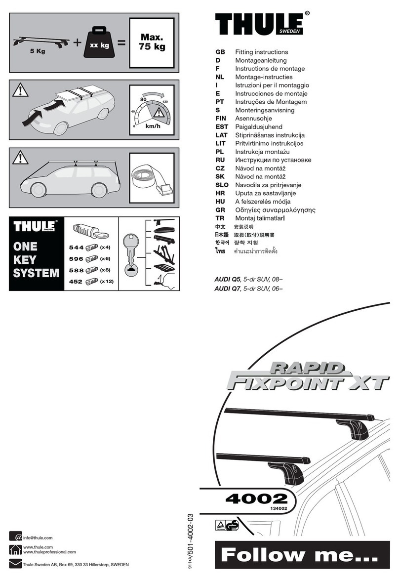 Thule Rapid Fixpoint XT 4002 Fitting instructions Thule Rapid Fixpoint XT 4002 Fitting instructions
