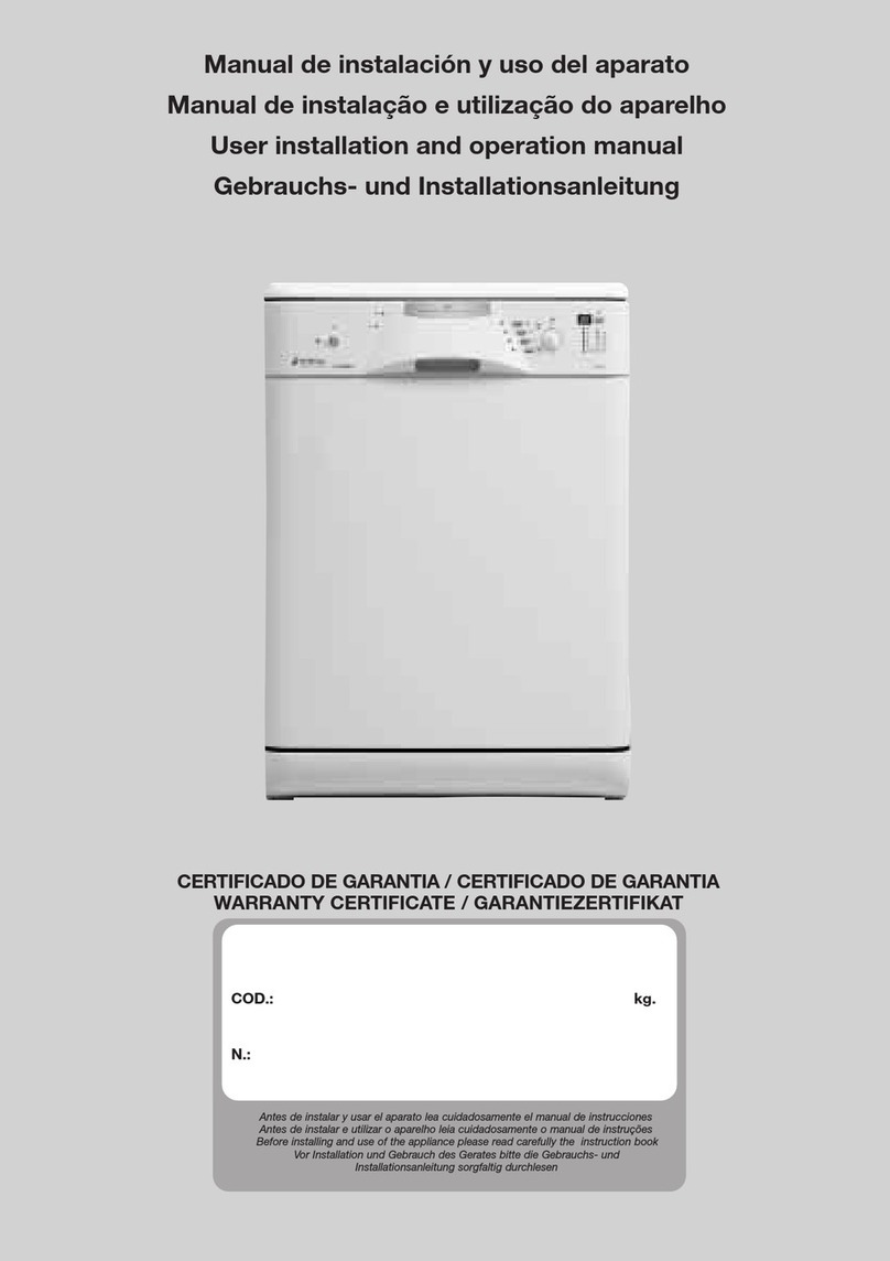Edesa LE031SLX User's installation and operation manual