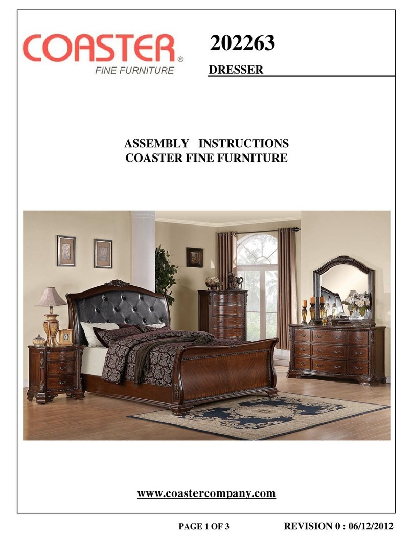 Coaster 202263 Assembly instructions