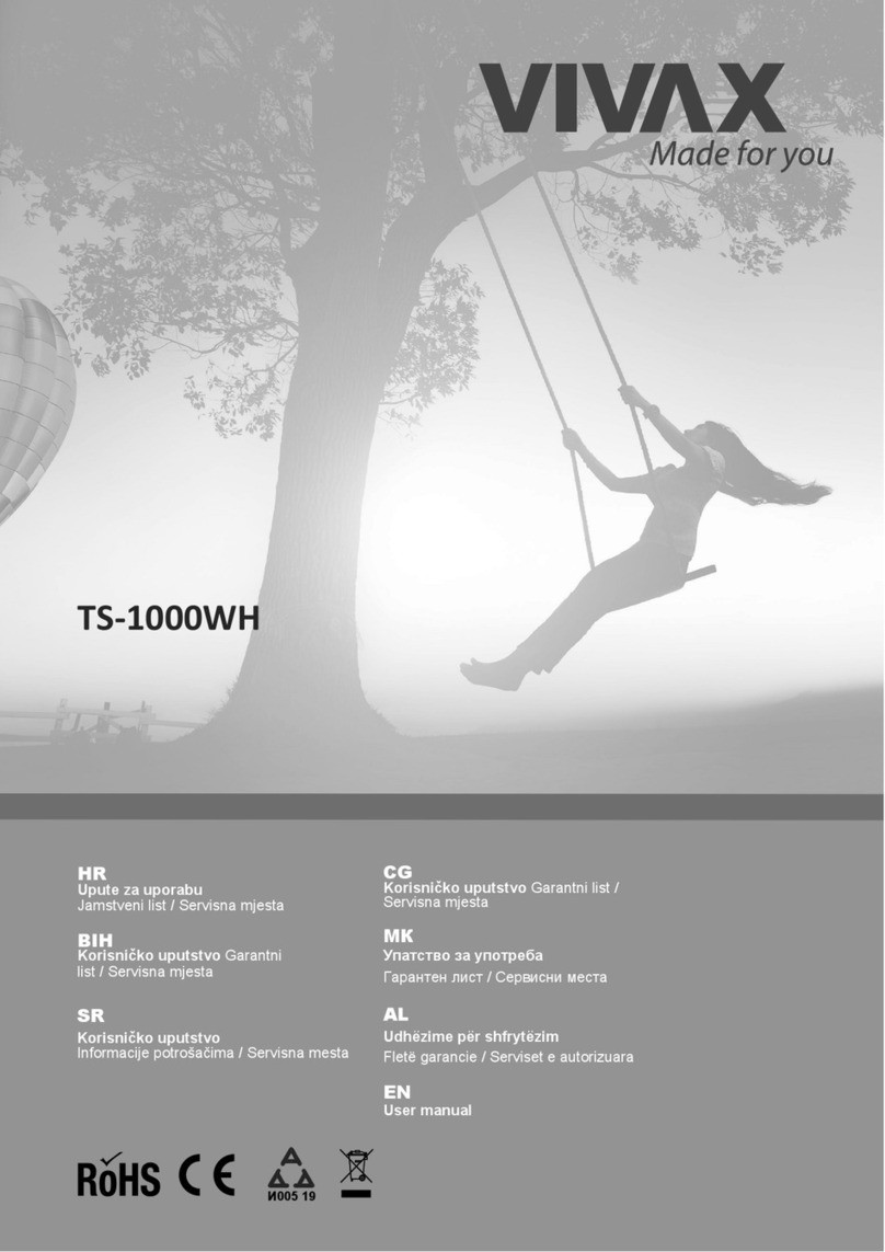 Vivax TS-1000WH user manual