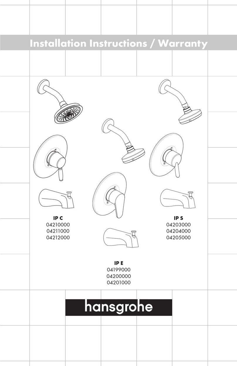 Hans Grohe IP C 04210000 Installation instructions / warranty