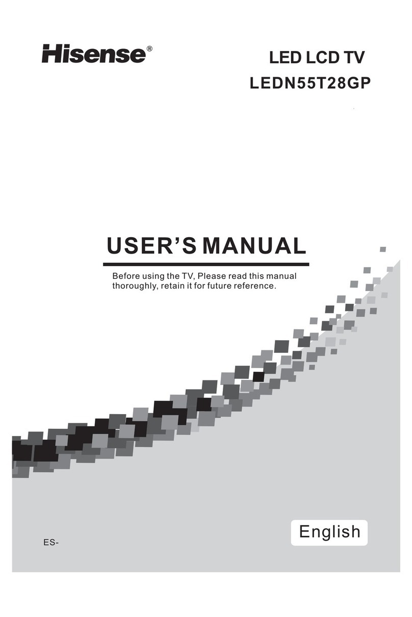 Hisense LEDN55T28GP User manual Hisense LEDN55T28GP User manual