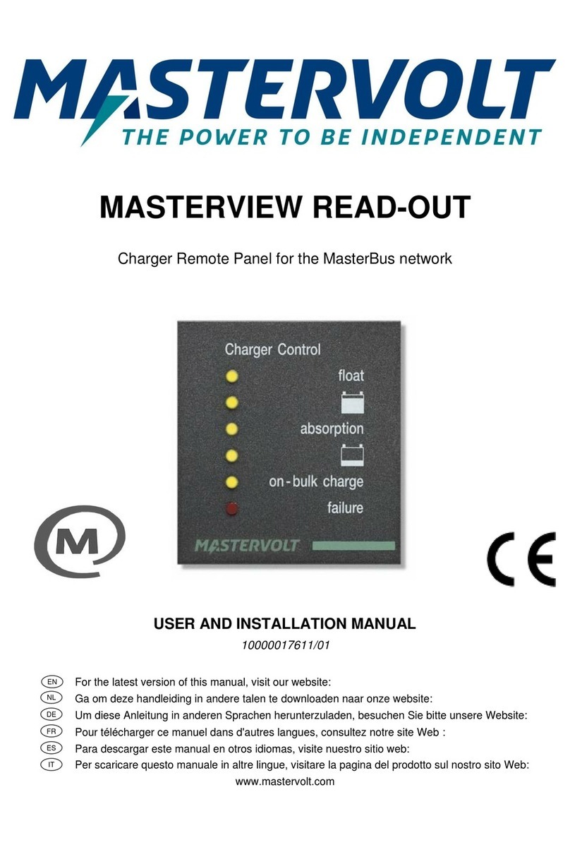 Mastervolt MasterView Read-out Operating manual
