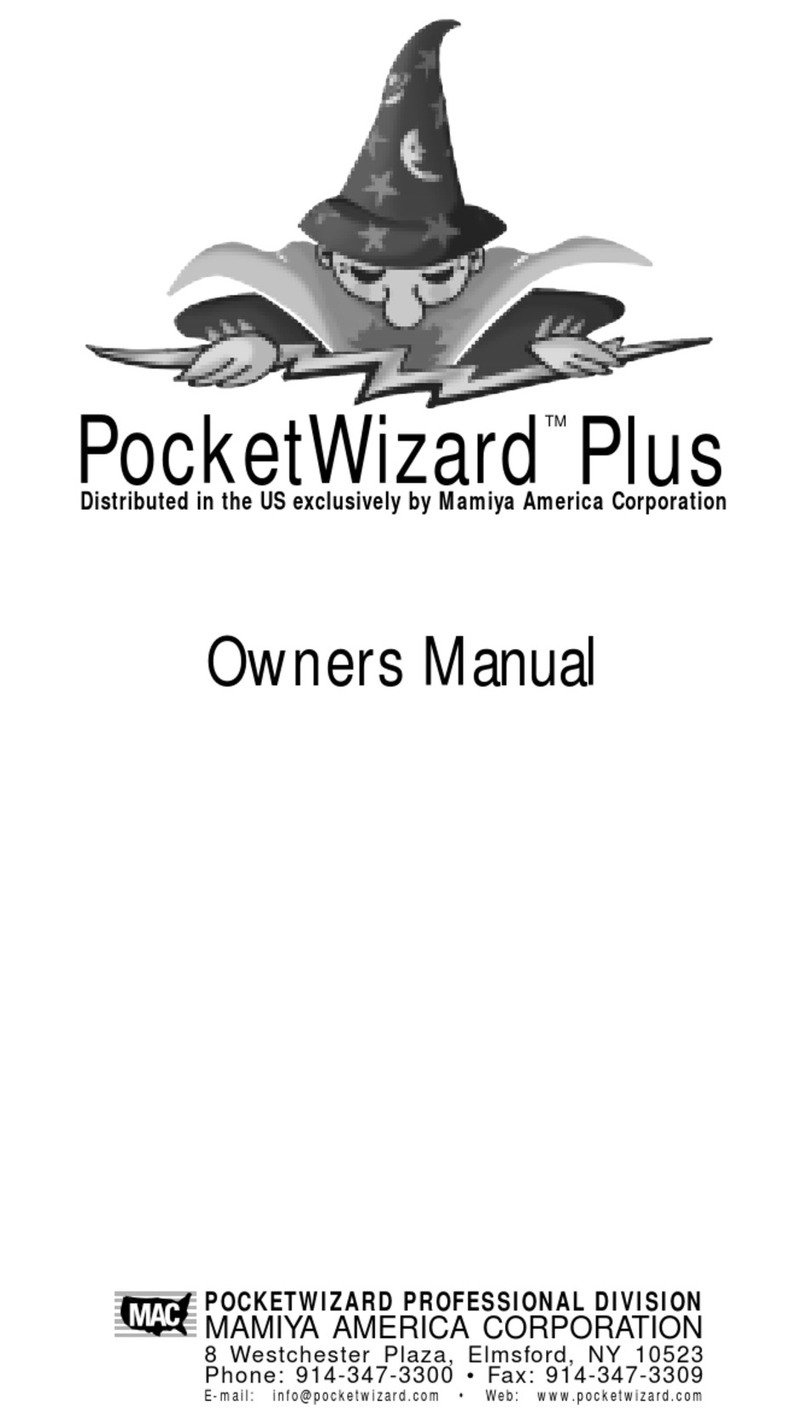 MAC PocketWizard Plus owner's manual