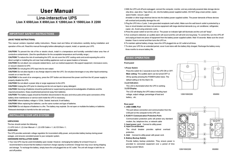 MAKELSAN Lion X 650 User manual