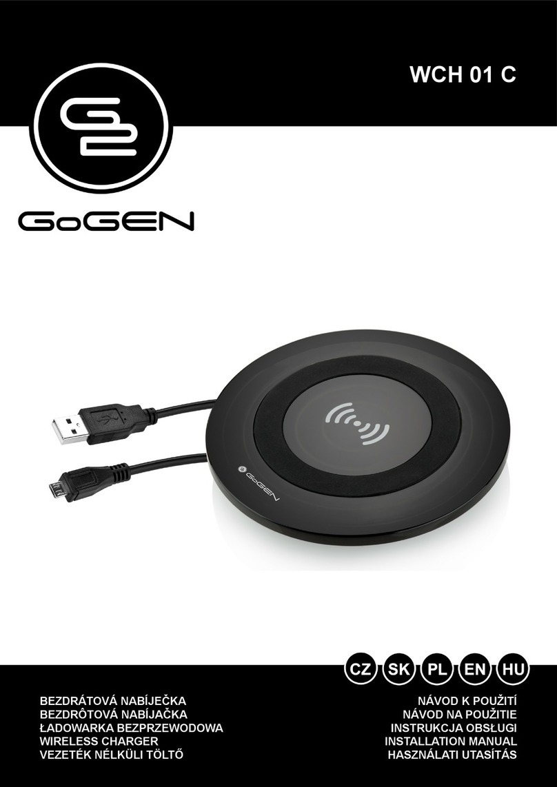 Gogen WCH 01 C User manual Gogen WCH 01 C User manual