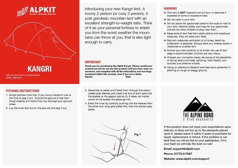 Alpkit KANGRI instructions