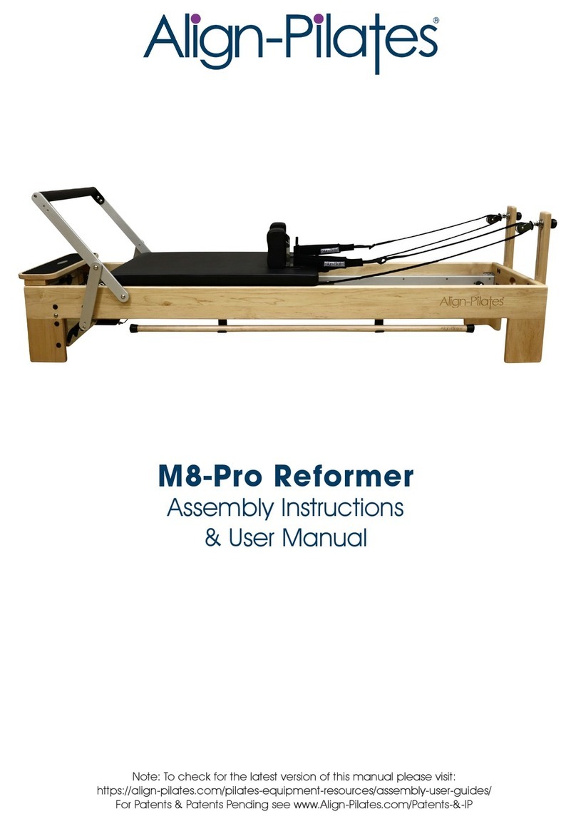 Align-Pilates M8-Pro Reformer Owner's manual