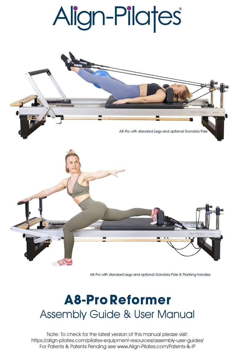 Align-Pilates A8-ProReformer User manual