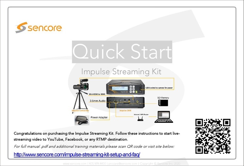 Sencore Impulse 200E User manual