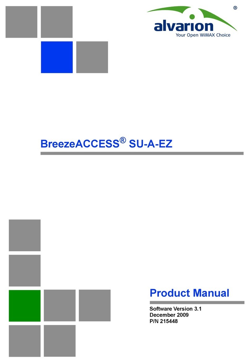 Alvarion BreezeACCESS SU-A-EZ User manual