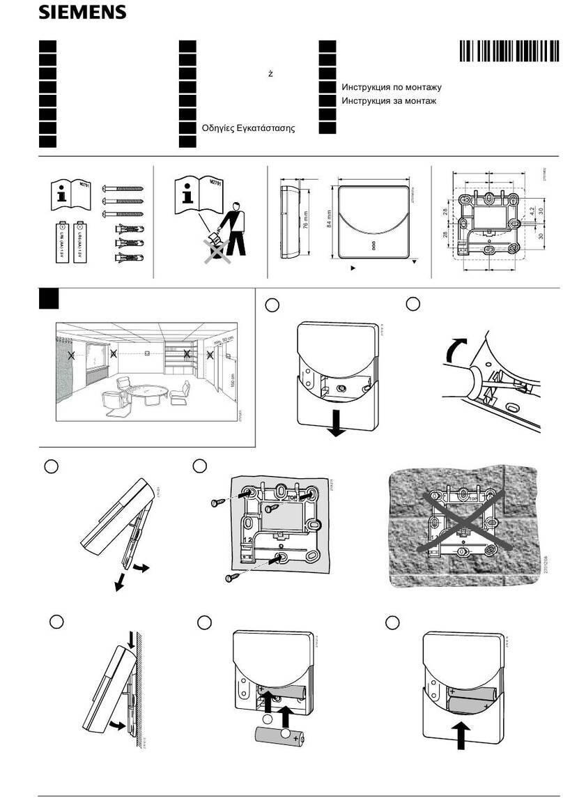 Siemens QAA910 User manual Siemens QAA910 User manual