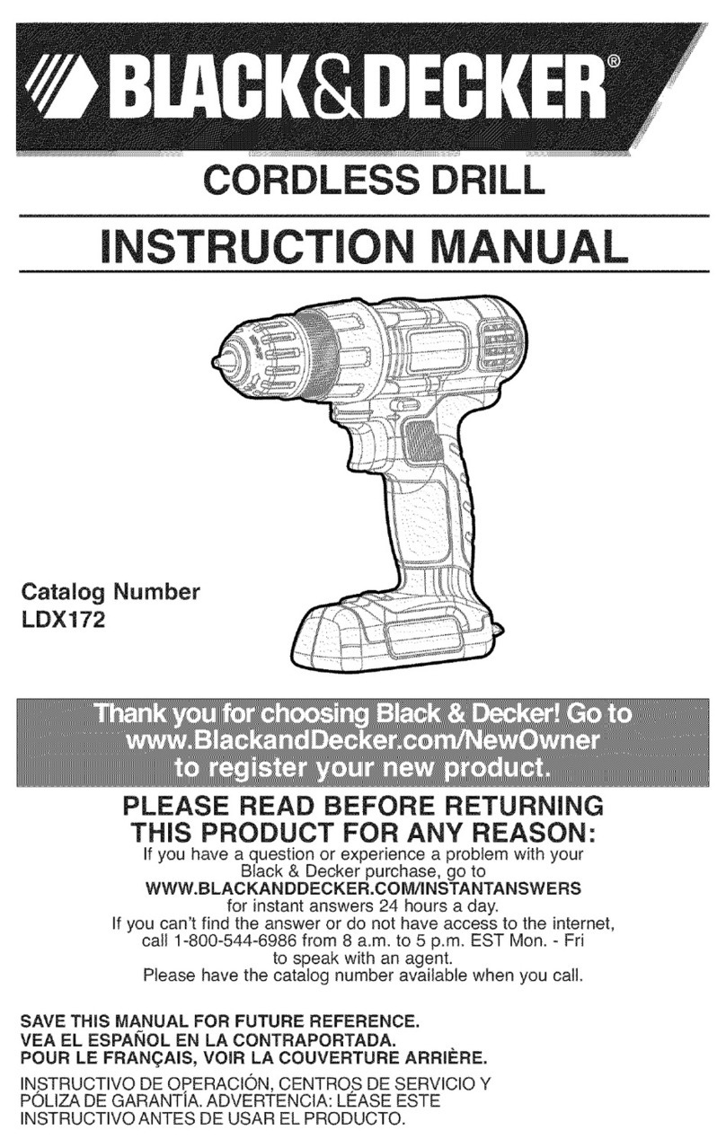 Black & Decker LDX172 User manual