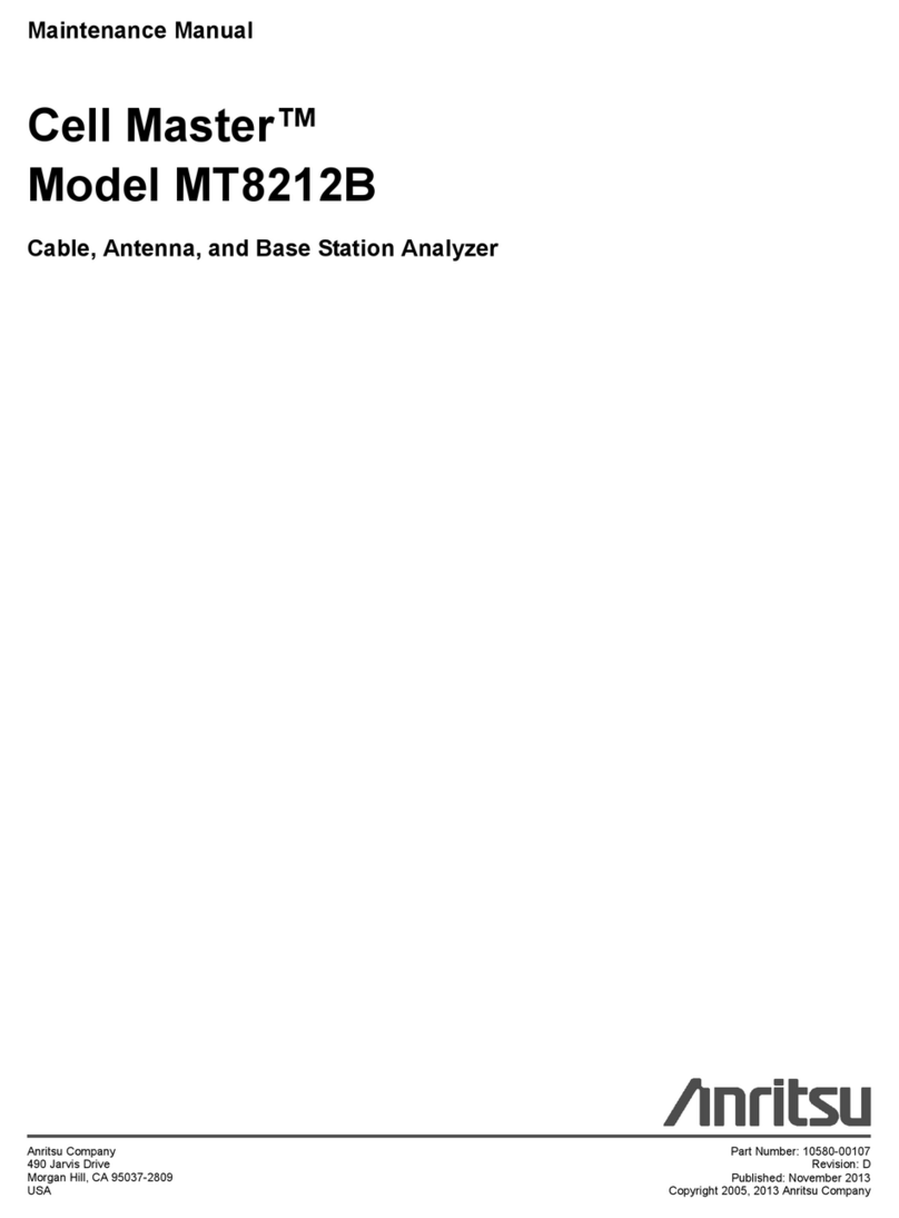 Anritsu Cell Master MT8212B Maintenance manual