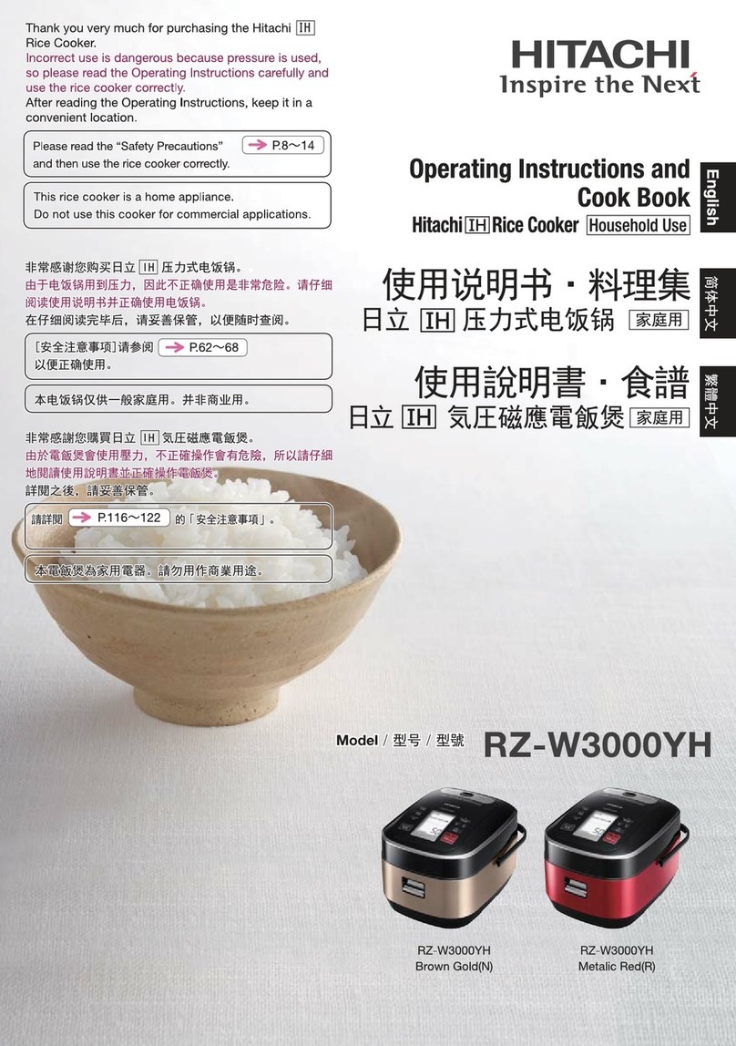 Hitachi RZ-W3000YH Operating instructions