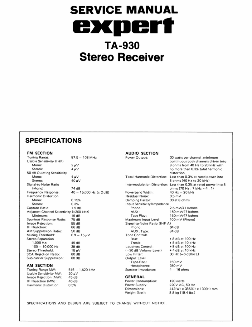 Expert TA-930 User manual
