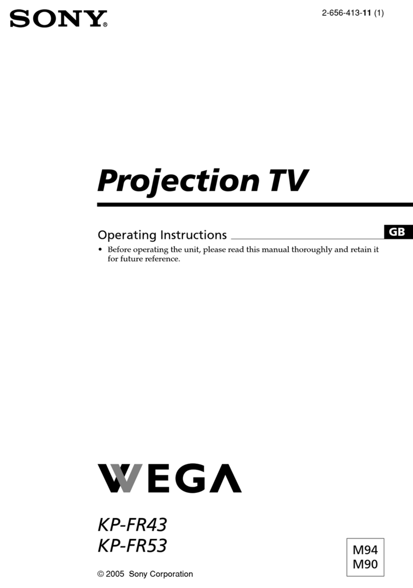 Sony Wega KP-FR43 User manual