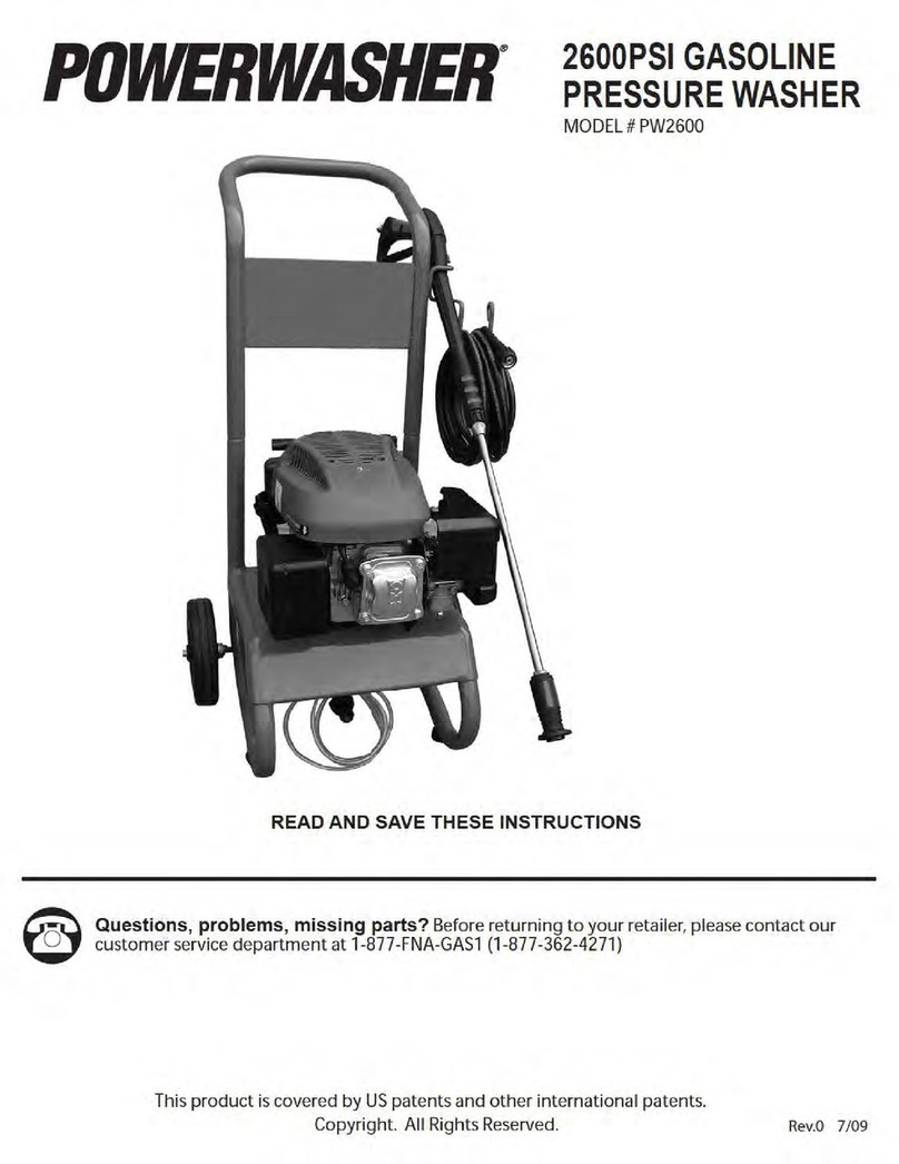 PowerWasher PW2600 instructions