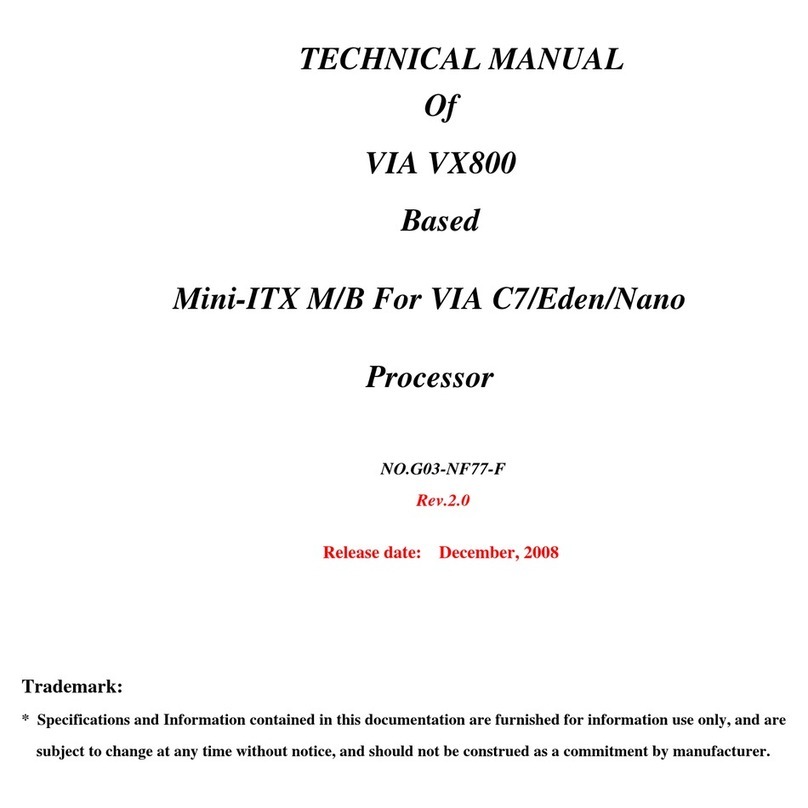 VIA Technologies VX800 Series Technical manual