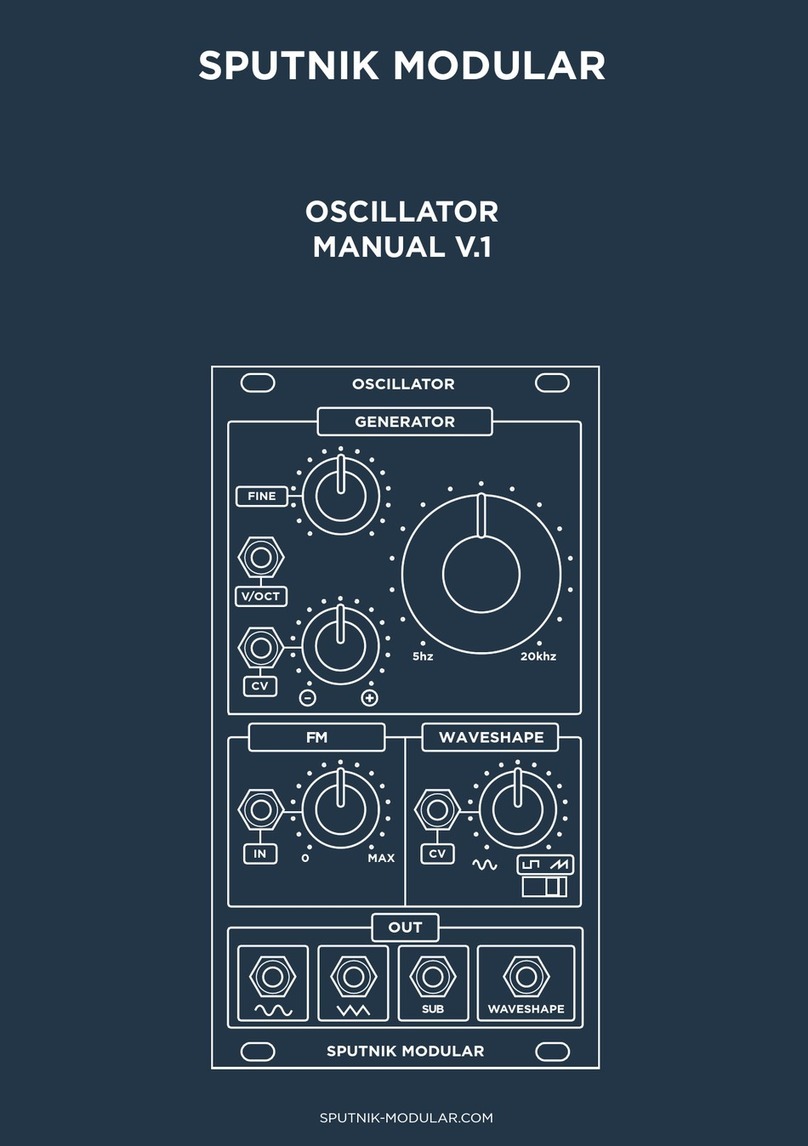 SPUTNIK MODULAR OSCILLATOR manual