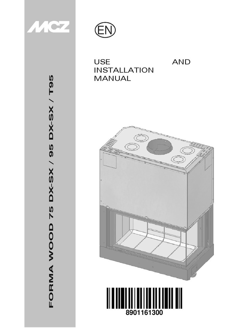MCZ FORMA WOOD 75 DX-SX Use and installation manual MCZ FORMA WOOD 75 DX-SX Use and installation manual