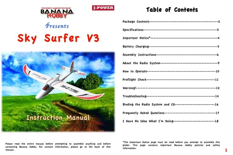 Banana Hobby Sky Surfer V3 User manual