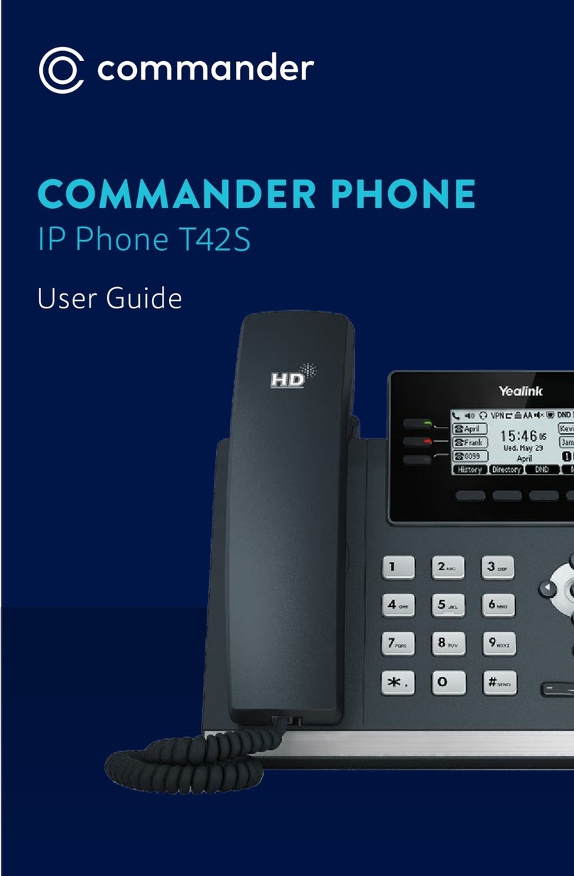 Commander T42S User manual