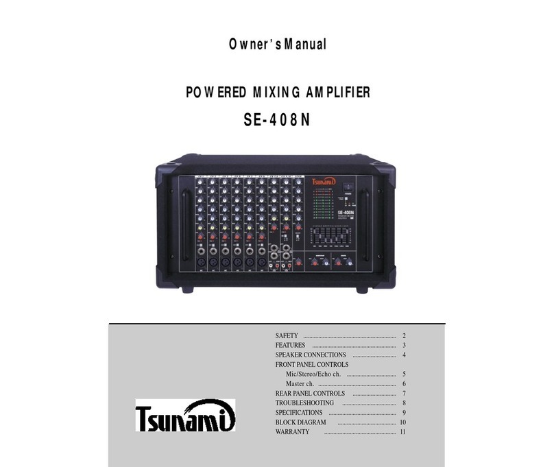 Tsunami SE-408N owner's manual