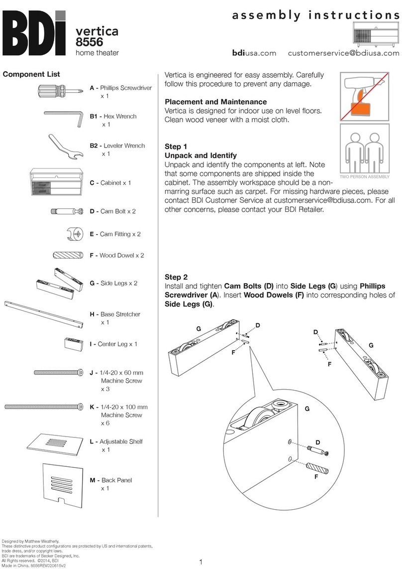 BDI Vertica 8556 User manual