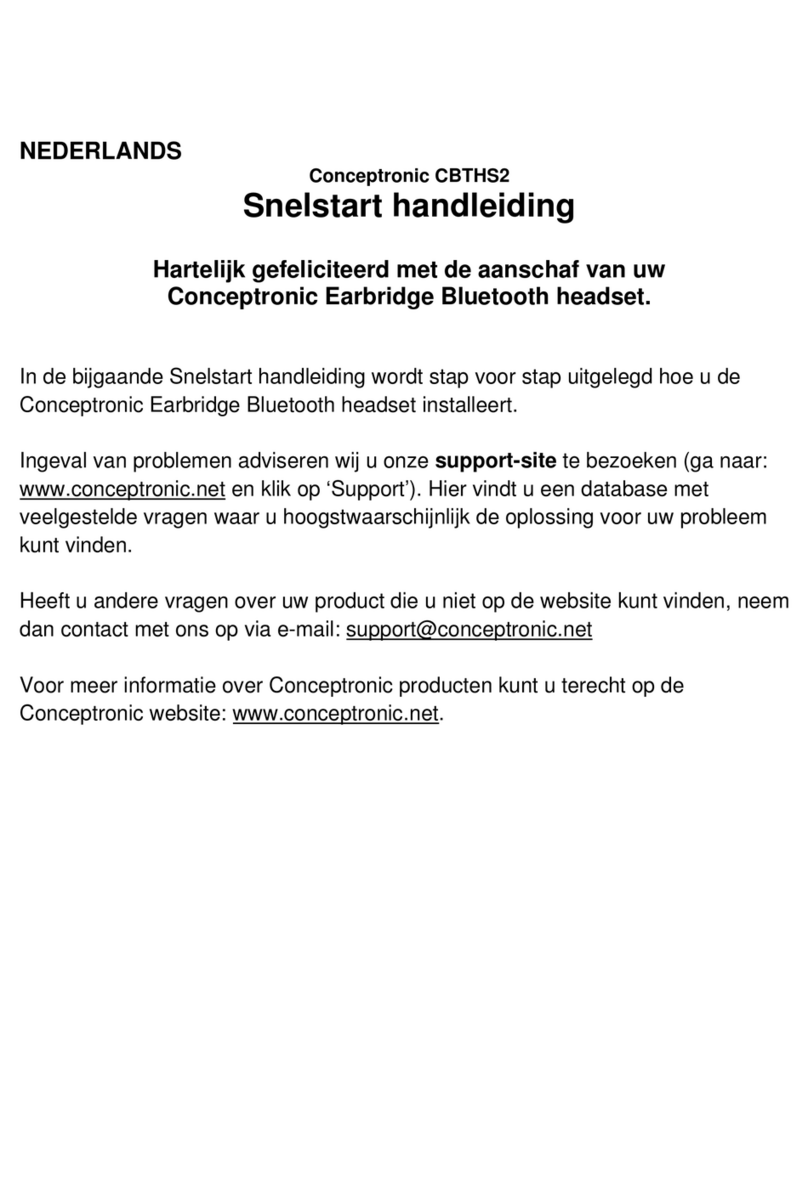 Conceptronic CBTHS2 User manual Conceptronic CBTHS2 User manual