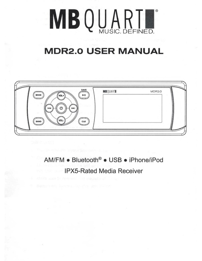 MB QUART MB QUART MDR2.0 User manual