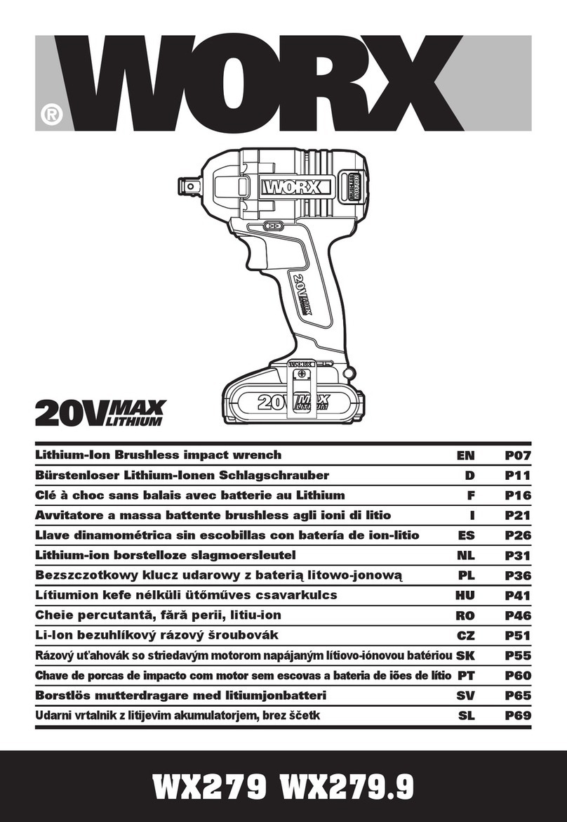 Worx WX279 User manual